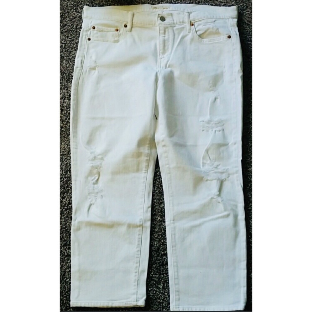 GAP White Cropped Jeans for Women